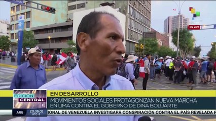 Perú: Más de 2 mil personas se movilizan en rechazo a la militarización del país y de Dina Boluarte