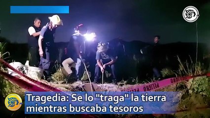 Muere hombre bajo alud de tierra mientras buscaba tesoro en Veracruz