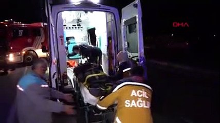 2.83 promil alkollü çıkan taksici makas atınca iki araç köprüden uçtu; bir ölü, 4 yaralı