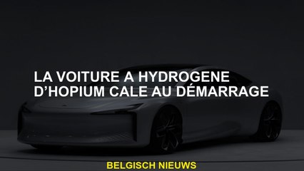 Voiture d'hydrogène hopium au démarrage -up