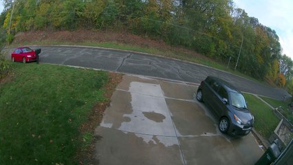 Driver Turns Around and Takes Out Mailbox