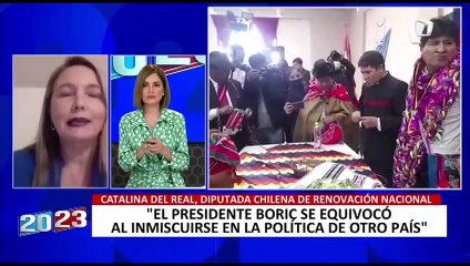 Catalina del Real cuestiona a Boric: "Es un error inmiscuirse en la política interior de otro país"