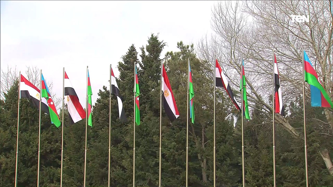 مراسم استقبال رسمية للرئيس السيسي بالقصر الجمهورى فى أذربيجان