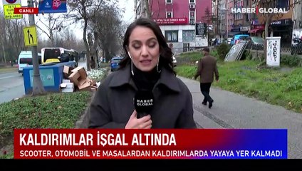Kaldırımlar işgal altında