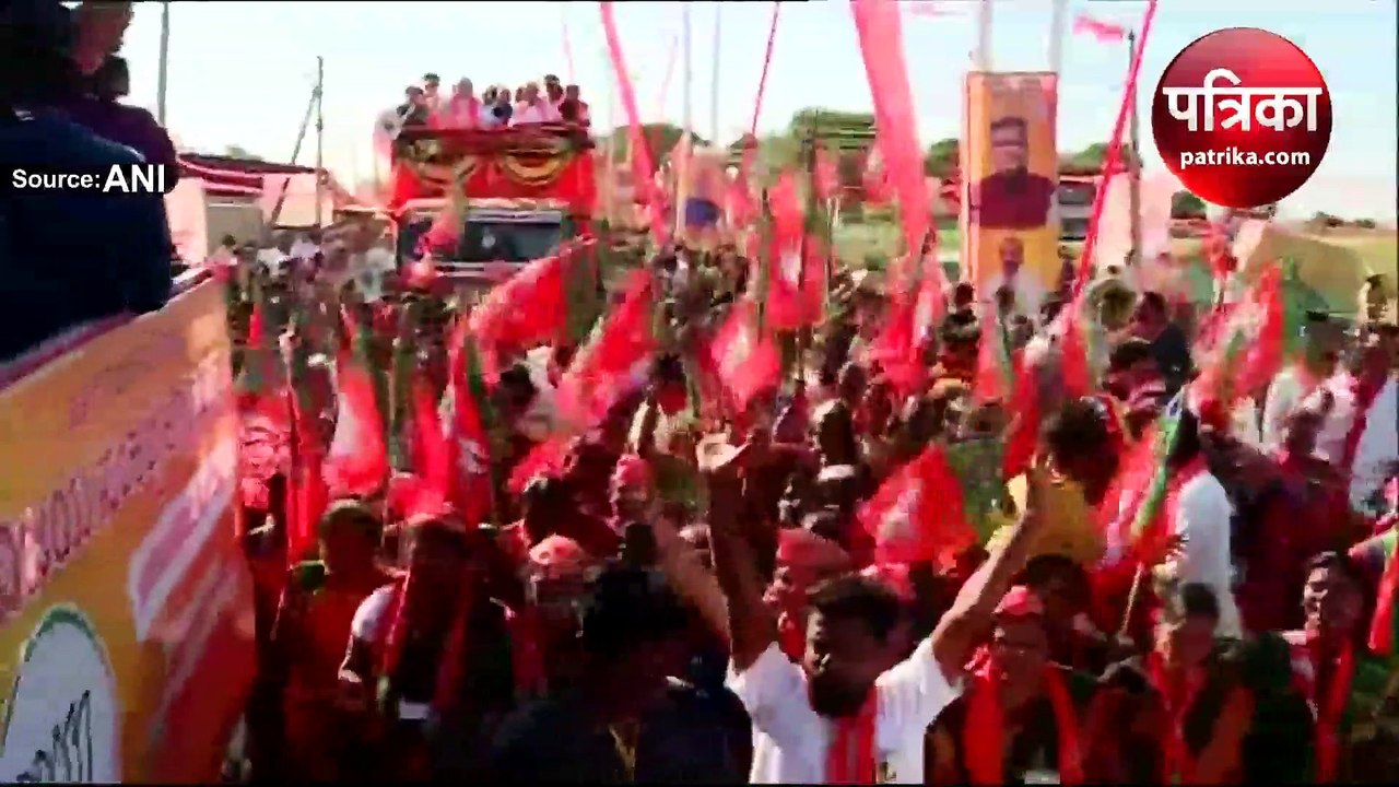 कर्नाटक में अमित शाह का हुबली-धारवाड़ में रोड श...