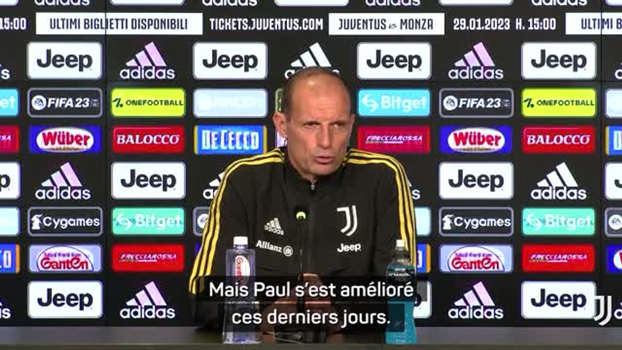 Juventus - Allegri : "Pogba s'est amélioré ces...