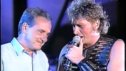 Johnny Hallyday et Michel Sardou - l'envie - Parc des Princes 1993