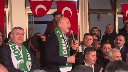 Bakan Soylu: "14 Mayıs gecesi Avrupa'nın ve dünyanın şu an bize çelme takmaya çalışan bütün liderleri, Recep Tayyip Erdoğan'ı kutlamak için sıraya...