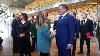 Giorgia Meloni visits Tripoli as Libya signs $8bn gas exploration deal with Eni