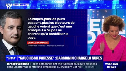 Gérald Darmanin: "La Nupes ne cherche qu'à bordéliser le pays"