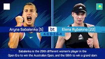 Australian Open Recap: Sabalenka seals stunning maiden grand slam victory