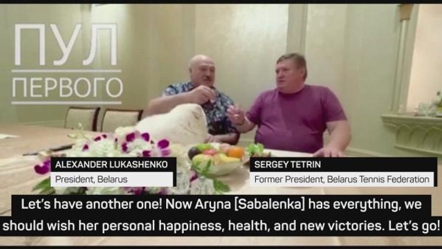 Belarusian leader Lukashenko toasts Sabalenka victory at Australian Open