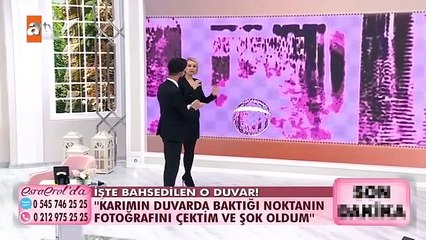 'Karım kızılötesiyle duvardaki erkekle iletişim kuruyor'