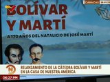 Centro de Estudios Simón Bolívar impartió Cátedra Bolívar y Martí en la Casa de Nuestra América