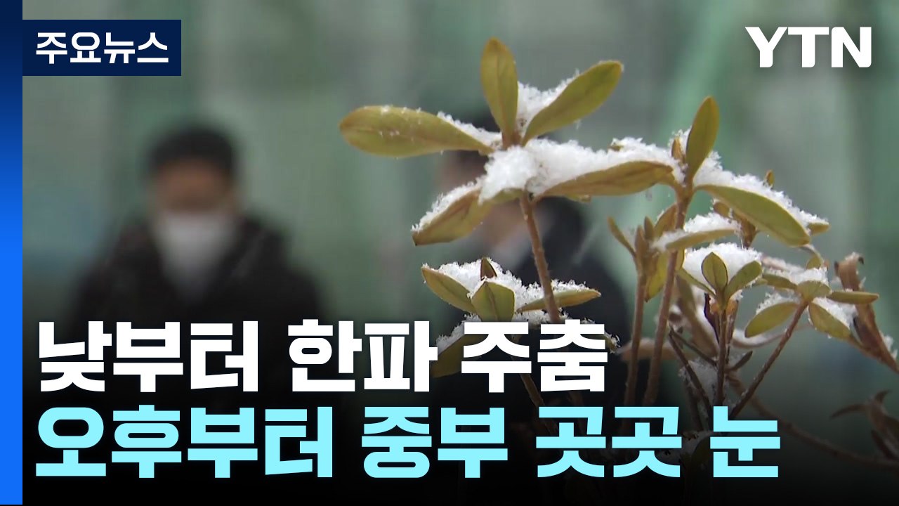 [날씨] 오늘 낮부터 한파 누그러져...오후부터 중부 곳곳 눈 / YTN