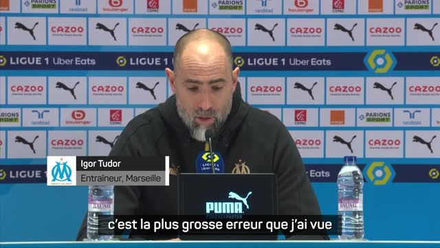 20e j. - L'énorme coup de gueule de Tudor : Depuis qu'il y a la VAR, c'est la plus grosse erreur que j'ai vue