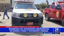 Ica: Bomberos no atenderán emergencias en Expansión ni Barrio Chino tras sufrir ataques