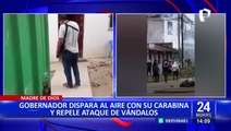 Crisis en Madre de Dios: vándalos atacan casa de gobernador regional