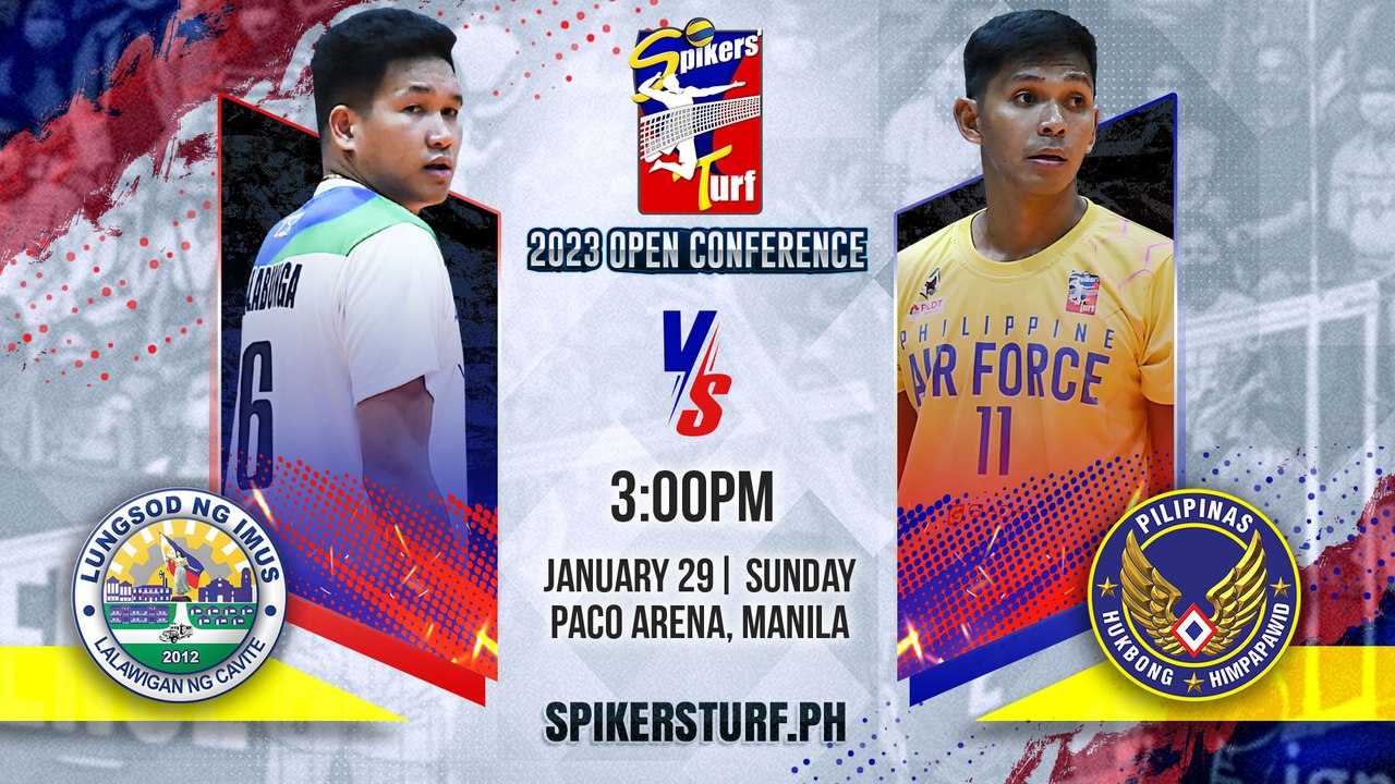 GAME 1 JANUARY 29, 2023 |  CITY OF IMUS vs PHILIPPINE AIRFORCE | 2023 SPIKERS' TURF OPEN CONFERENCE