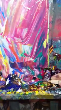 peinture abstraite de l'artiste cots romain