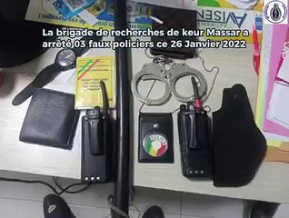 Usurpation de fonction:la Gendarmerie arrête 03 faux policiers.