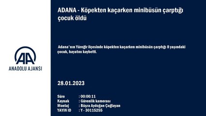 Köpekten kaçarken minibüsün çarptığı çocuk öldü