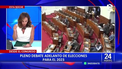 Congreso aprueba texto sustitutorio de adelanto de elecciones para fines del 2023