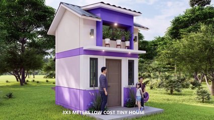 3X3 METERS LOW-COST TINY HOUSE