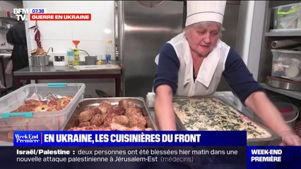 Download Video: En Ukraine, avec les cuisinières du front préparent des plats pour les militaires