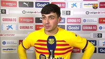 Las declaraciones de Pedri justo después de marcar el gol del triunfo en Girona / FCB