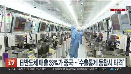 日반도체 해외매출 33％가 중국…"美수출통제 동참시 타격"