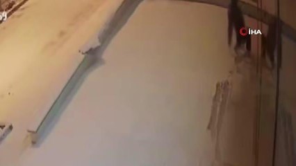 Karda kayıp düşenler kameraya böyle yansıdı