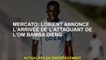Mercato: Lorient annonce l'arrivée de l'attaquant Om Bamba Dieng