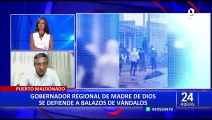 Gobernador de Madre de Dios dice que vándalos atacaron su vivienda tras reunirse con premier Otárola