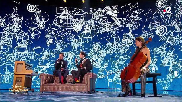 Vianney sur scène avec sa femme incognito, Gala Pièces jaunes. France 2