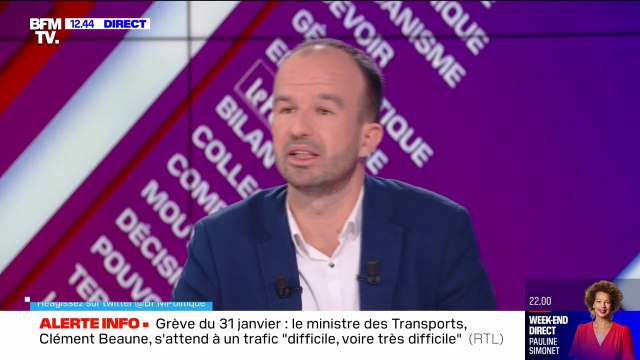 Tensions chez LFI: Manuel Bompard affirme qu'il y a des débats, des désaccords, mais nous sommes unis sur les retraites