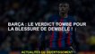 Barça: Le verdict tombe amoureux de la blessure de Dembélé!
