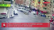 Otomobilden savrulup, aracının altında kaldı
