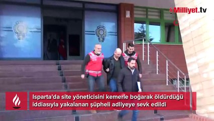 Site yöneticisini kemerle boğarak öldürdü