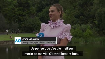 Open d’Australie - Sabalenka : “Le meilleur matin de ma vie”