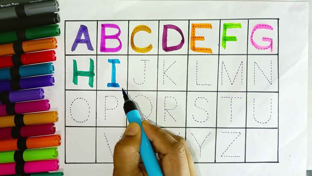 alphabet ABCD kids videos for kids abcdefg 222 alphabet abc writing ...