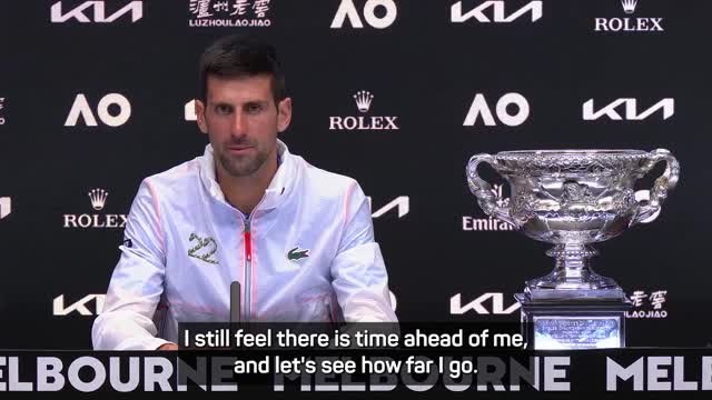 Djokovic sees 'time ahead' for grand slams beyond 22 mark