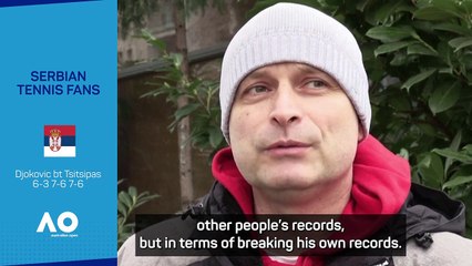 Serbians feel Djokovic is competing in a world of his own