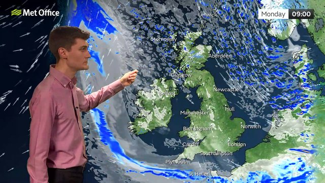 Met Office Evening Weather Forecast 29/01/23 – Rain for most places