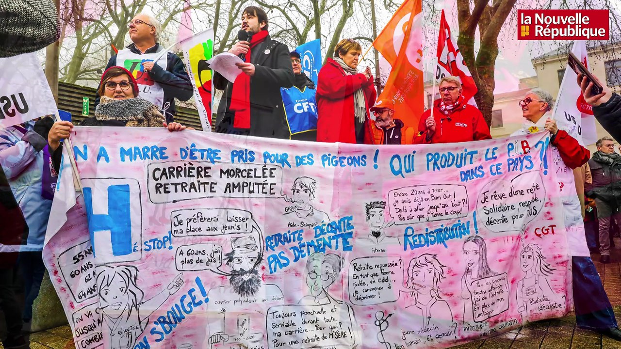 DIAPORAMA VIDEO NIORT. Manifestation contre la réforme des retraites - Acte 2