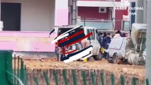 Bursa'da bir inşaatta akıllara durgunluk veren kaza: Üçüncü kattan aşağı ağabeyinin üstüne düştü