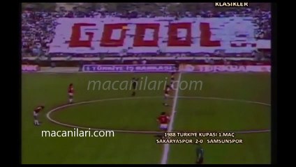 Sakaryaspor 2-0 Samsunspor 11.05.1988 - 1987-1988 Turkish Cup Final 1st Leg