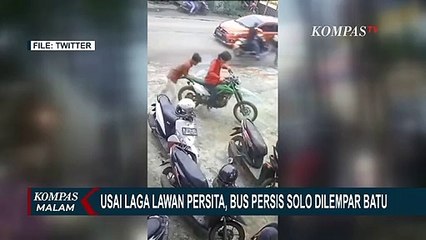 Usai Laga Lawan Persita Tangerang, Bus Persis Solo Dilempari Batu
