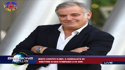 Morto Ludovico Di Meo, il giornalista ed  direttore di Rai2 scomparso a 63 anni