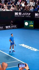 Novak Đoković pobednički poen na Australia Open